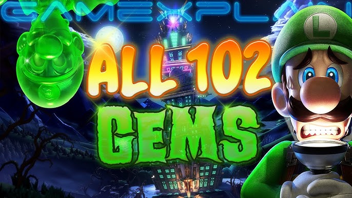 100% Luigi's Mansion 2: Dark Moon - Guide & Walkthrough (All 65 Gems and 23  Boos + Puzzles!) 