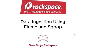 Rackspace Asia Big Data webinar: Flume And Sqoop - Getting Data into Hadoop