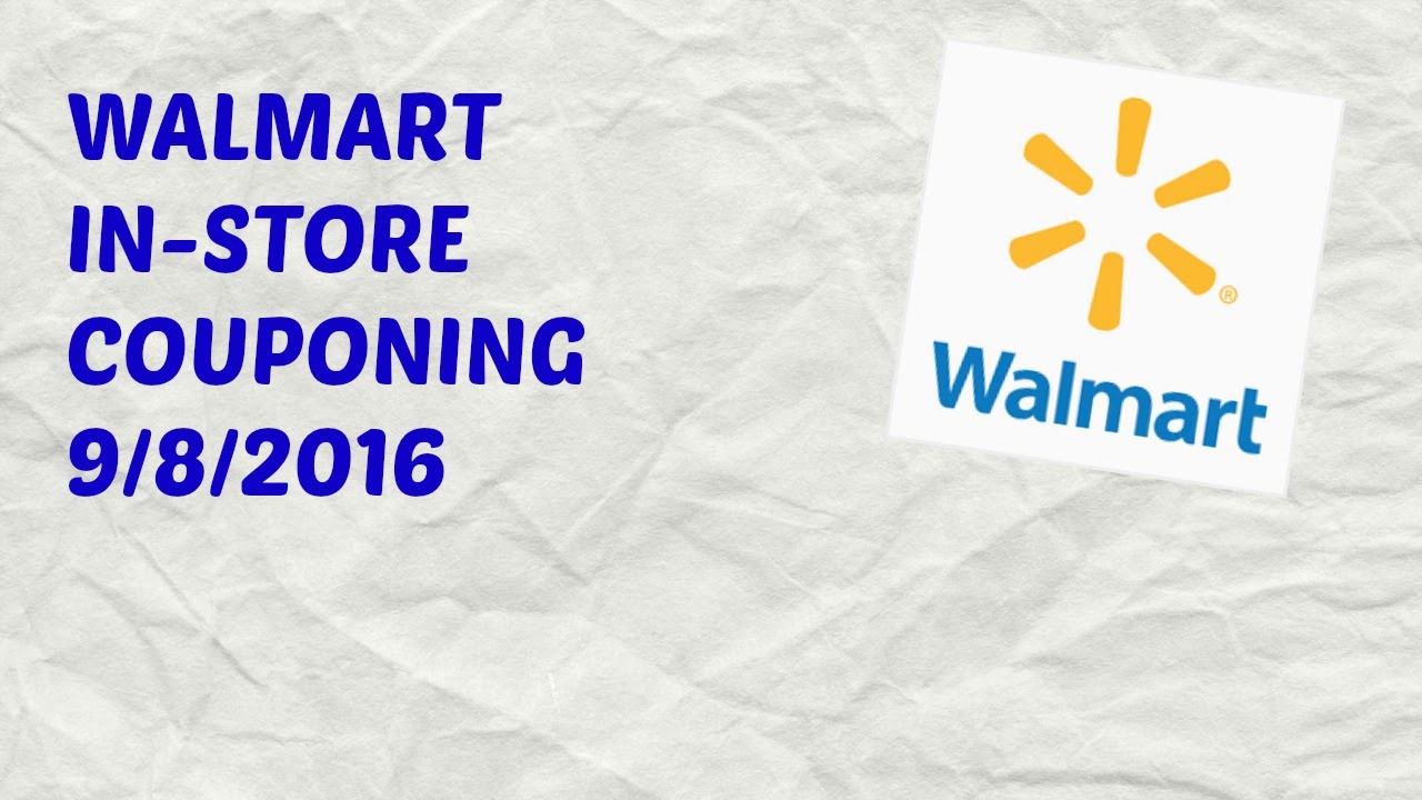 Come Walmart Couponing With Me! Walmart InStore Couponing YouTube