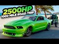 2500HP Coyote 1000 Mile Road Trip! (FASTEST Radial Car in Drag and Drive History)