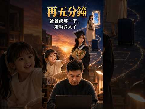 爸爸說「再五分鐘」，女兒卻長大了｜30秒看完她的20年 Topview AI Challenge