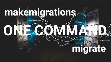 Django: How to makemigrations and migrate in one command #shorts