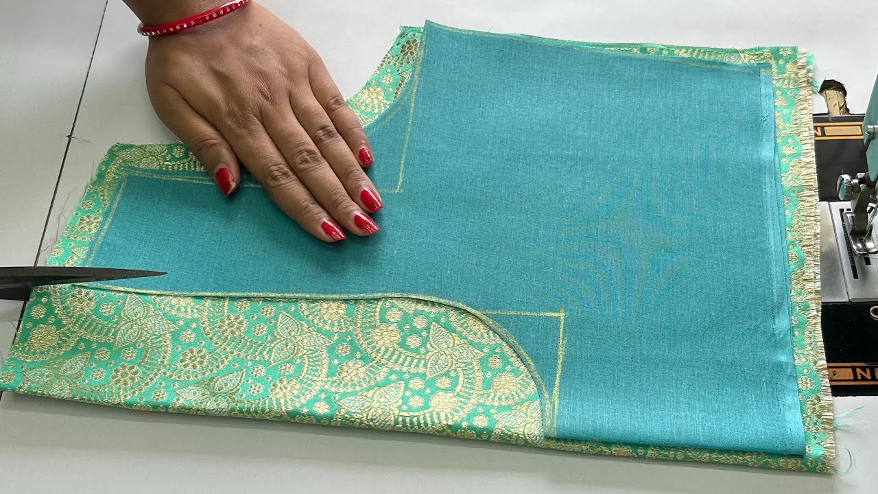 Blouse Designs | Super Blouse Back Neck Designs | Cutting And Stitching Back Neck Blouse Design