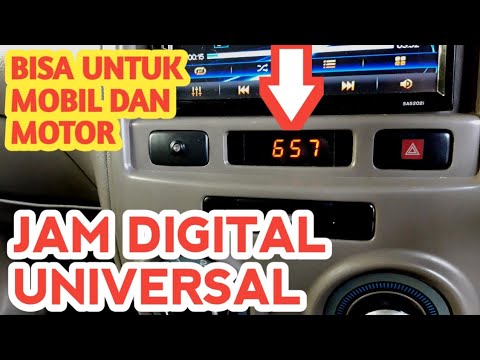 Cara pasang jam digital universal di mobil AVANZA XENIA