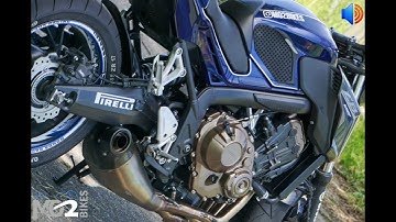 Honda CB650F Akrapovic Full Exhaust System Sound / Without DB / Modified DB Killer / On Board