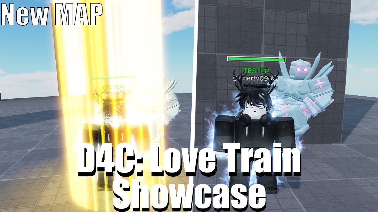 💢 Qual o Melhor D4C LOVE TRAIN em Diferentes Jogos no Roblox 