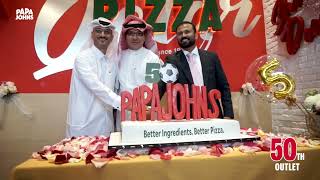 50th milestone with Papa Johns Qatar