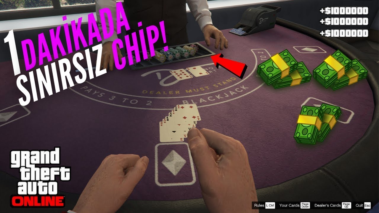 GTA 5 ONLINE CASINO CHIP GLITCH [DAKİKADA 200.000 PARA KASMA!] YouTube