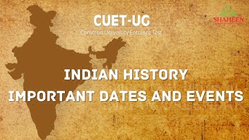 CUET UG 2025 | Indian History | Important Dates & Events | Modern History