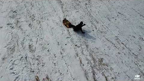 Snow day, dji spark follow me mode