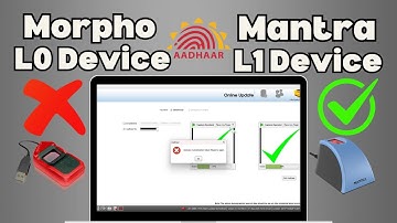 Operator Authentication failure please try again. How to install Mantra L1 Device |