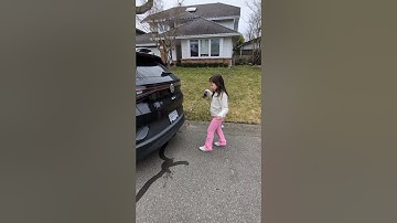 Kick to Open Tailgate on a VW ID.4.  So easy a five year old can do it.