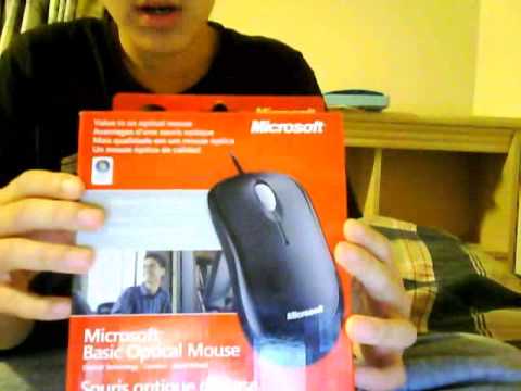 Microsoft basic optical mouse unboxing