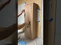Installing hinges for cabinet #DIY #Woodworking