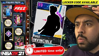 LEAKED LOCKER CODE + DO THIS TO GET FREE INVINCIBLE AND FREE DARK MATTER CARDS IN NBA 2K21 MYTEAM