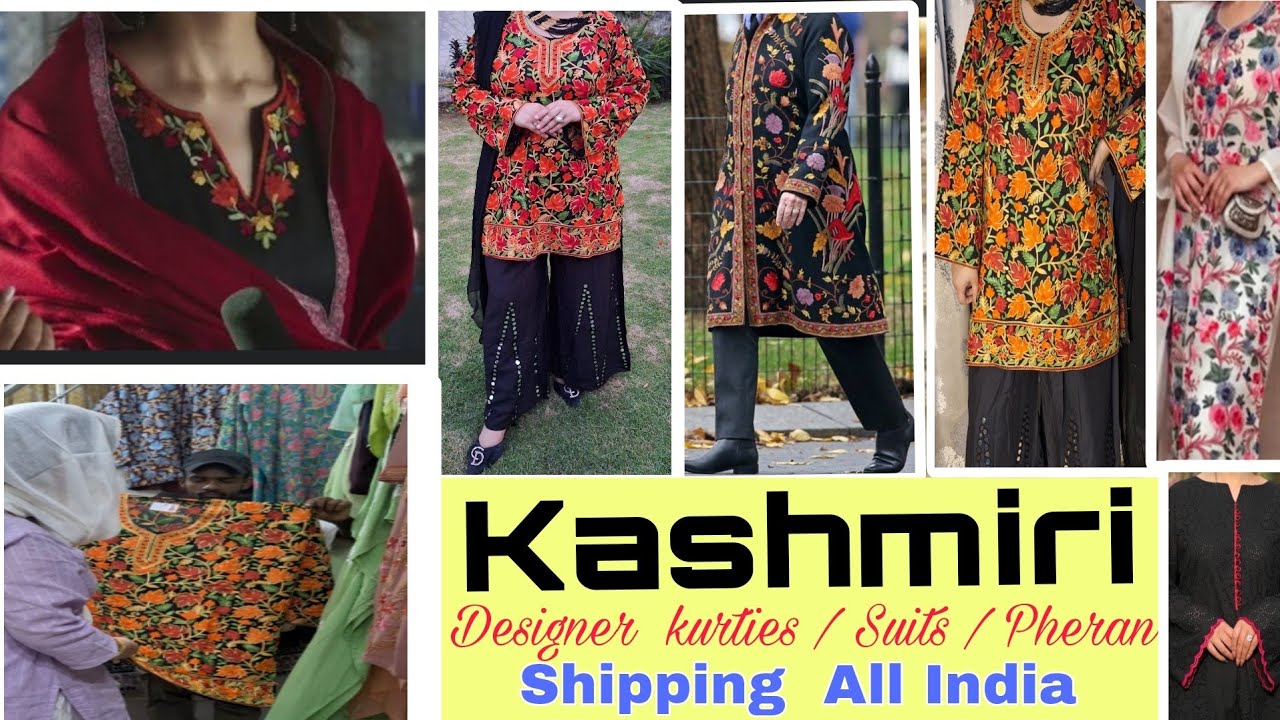 QAZMI Women Cotton Kashmiri Embroidered Straight Kurti (X-Small, Wine) :  Amazon.in: Fashion