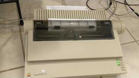 Imagewriter II connected to Apple IIgs