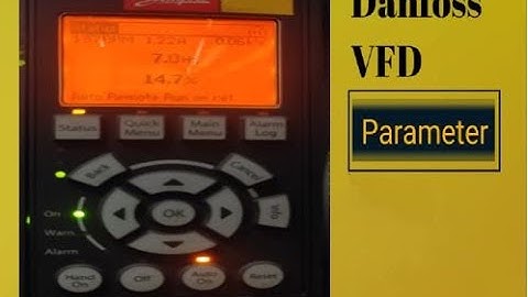 Danfoss VFD Parameter Setting