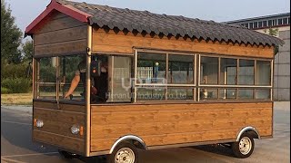 Wooden Electric food truck