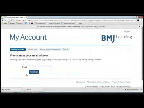 how to access BMJ learning free modules