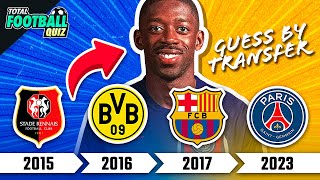 GUESS THE PLAYER BY THEIR TRANSFERS - SEASON 2023/2024 | TFQ QUIZ FOOTBALL 2023