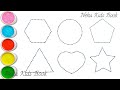 Shapes drawing for kids,Learn 2d shapes,colors for toddlers|Preschool Learning,Educational video,329