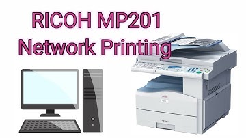 Ricoh MP 201 Network Printer Installation || Ricoh Printer Installation ||