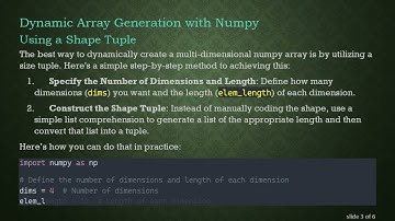 Creating a Multi-Dimensional Numpy Array: A Dynamic Approach