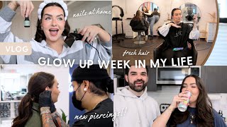 WEEKLY VLOG: New Hair, Piercings + Doing my nails at home!