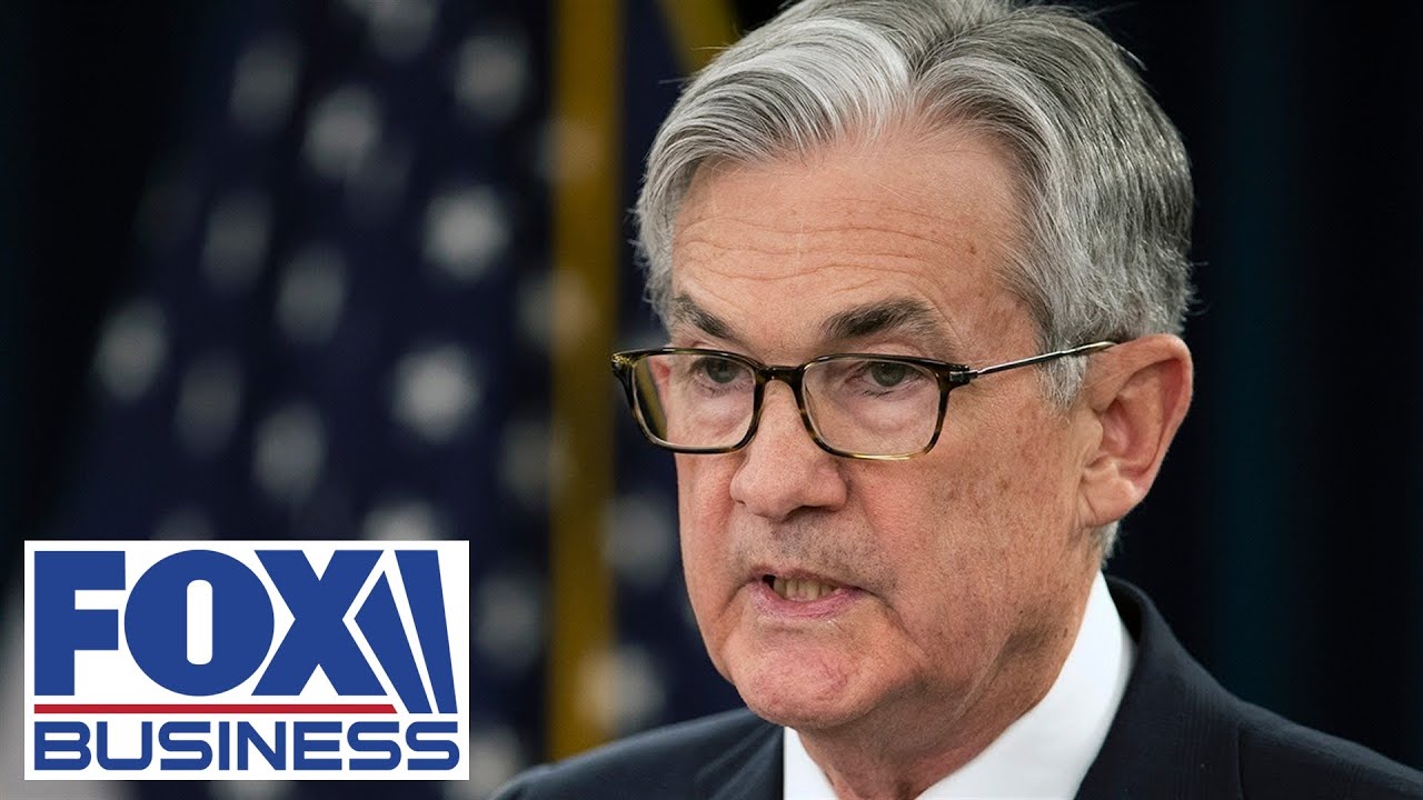 Jerome Powell speaks during innovation summit