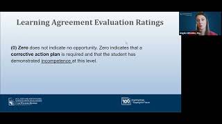 Learning Agreement Evaluation Ratings Training Video