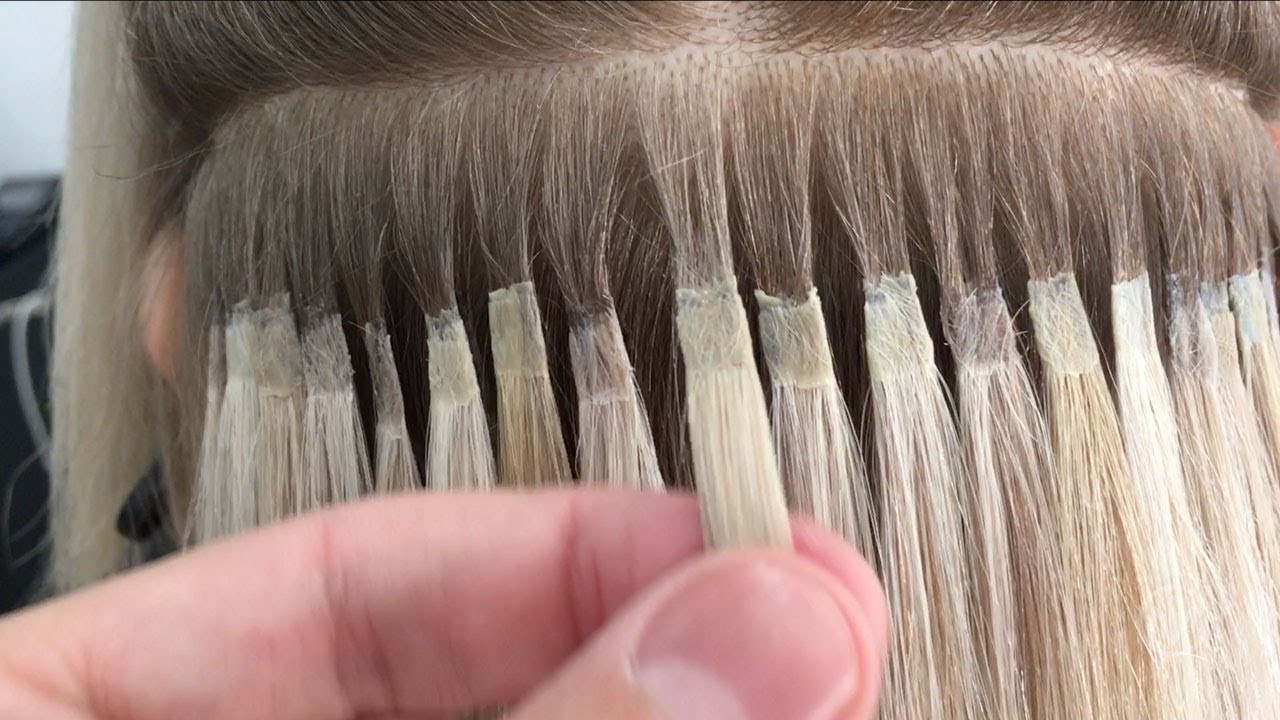 Blonde Keratin Hair Extensions - wide 3