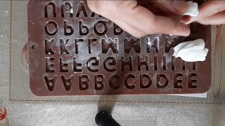 how to make fondant letters || fondant name || how to use mould screenshot 5