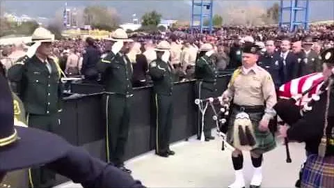 MACKAY FUNERAL: Sights and sounds from the funeral...