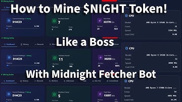 How to spec mine $NIGHT token before time runs out!!