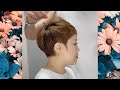 Super short hair geometric cutting welcome to subscribe슈퍼 단발 기하학적 재단 구독 환영