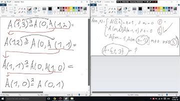 Ackermann function to find A(1,3)