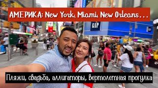 АМЕРИКА: Нью Йорк-Майами-Новый Орлеан. Свадьба, пляжи, вертолетная прогулка, аллигаторы | ВЛОГ
