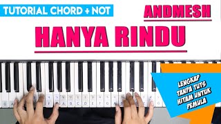 Tutorial Piano Andmesh - HANYA RINDU (Chord dan Not Untuk Pemula)