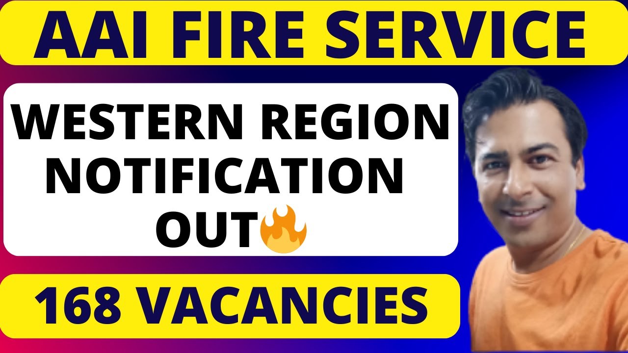 AAI JUNIOR ASSISTANT FIRE SERVICE NOTIFICATION 2025 (WESTERN REGION) | SALARY- 70000 | VACANCY 168 |