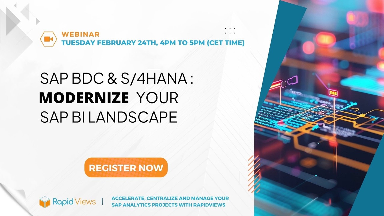 SAP Business Data Cloud  modernize your SAP BI & Data Warehouse landscape