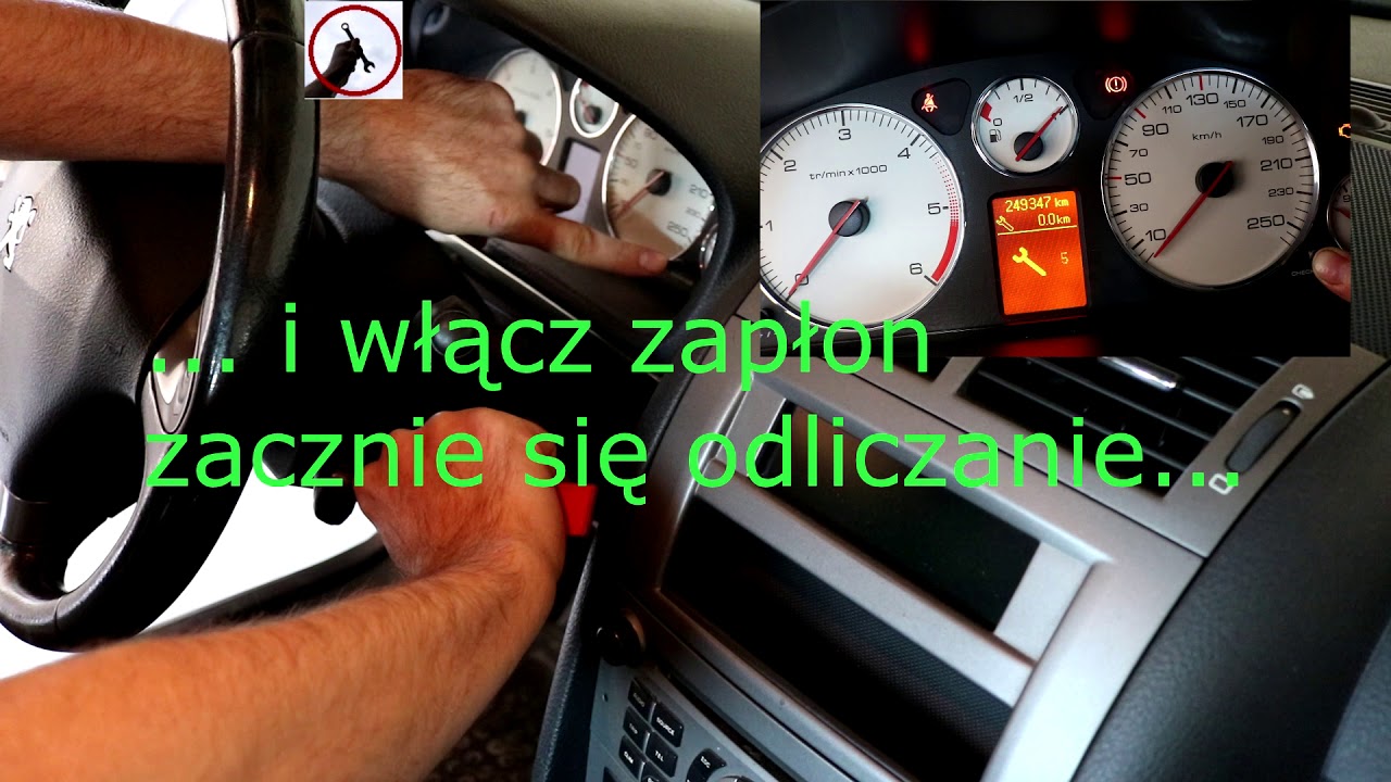 Kasowanie Inspekcji Peugeot 407 - Youtube