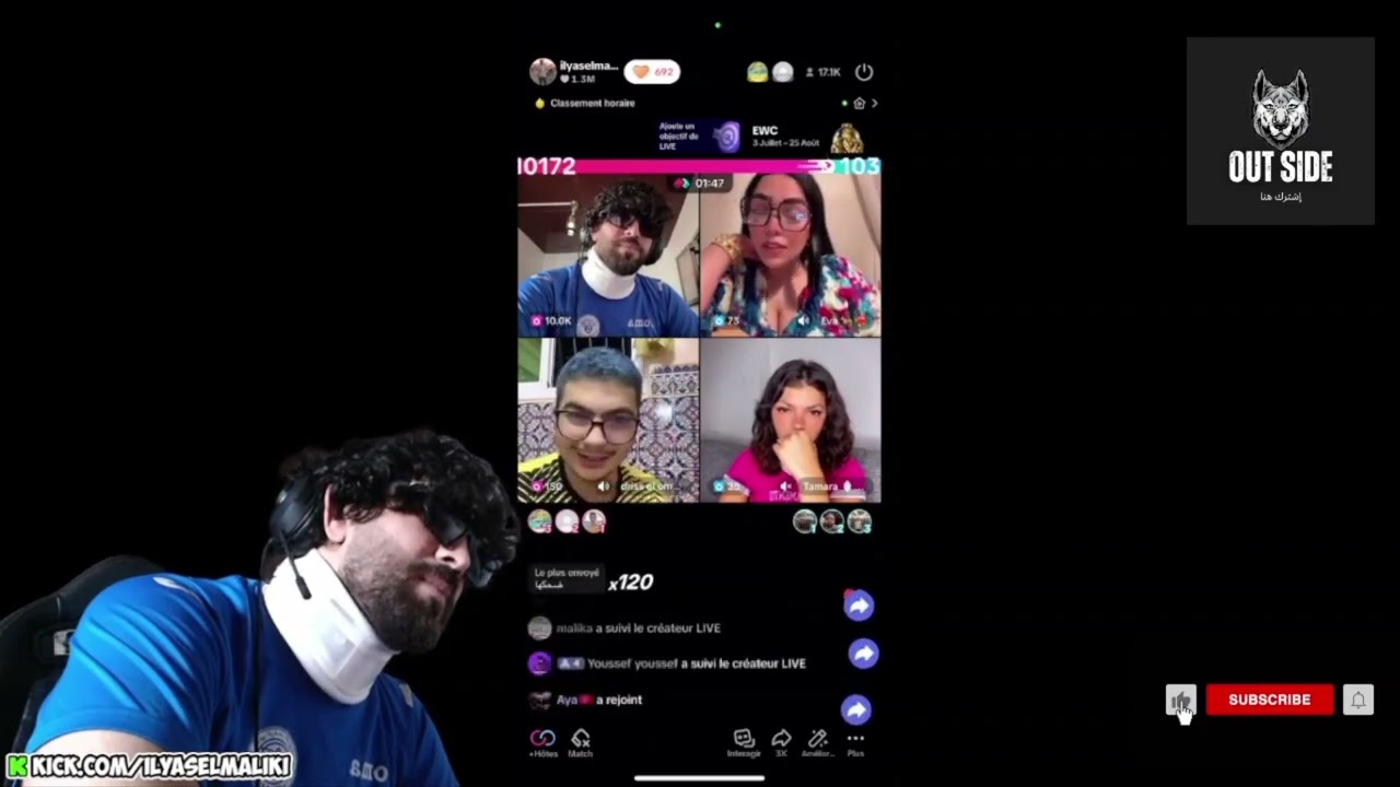 Ilyass elmalki tiktok live kick 🤣🤣