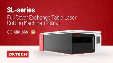 Powerful 12000w Exchange Table Fiber Laser Cutting Machine with All Enclosed Cover