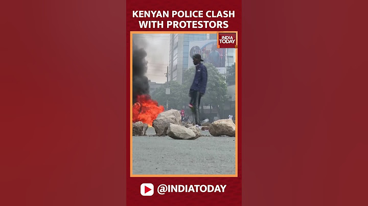 Kenyan Police Clash with Protestors | Kenya Protests Against Tax Bill | #shorts #kenyaprotests