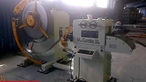 2 in 1 decoiler straightener machine with servo feeder for middle metal coil sheet
