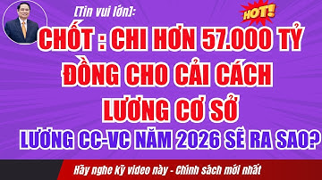 Chốt chi hơn 57 000 tỷ đồng cho cải cách tiền lương năm 2026.