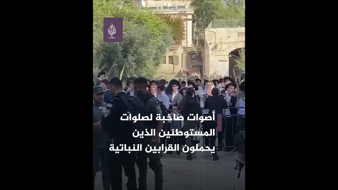 قبل صلاة الجمعة.. صلوات حاشدة للمستوطنين على أبواب المسجد الأقصى