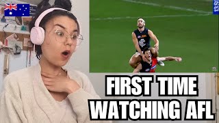 Spanish Girl First Time Watching AFL 