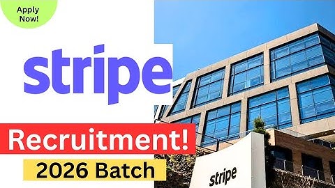Stripe Hiring! | Software Engineer | 2026 Batch | Apply Now!